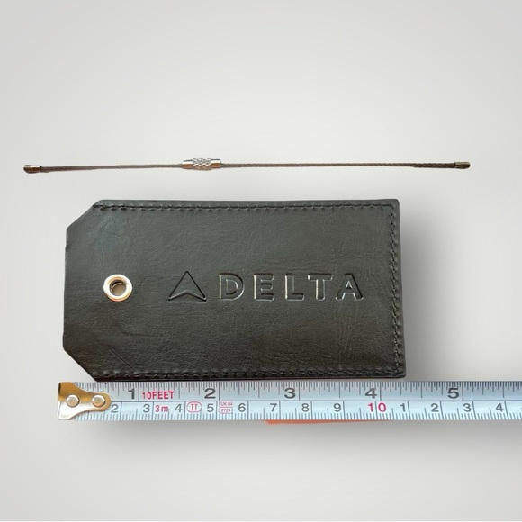 Delta Air Lines Official Luggage Tag Black Baggage Travel Skyteam New - Picture 5 of 14